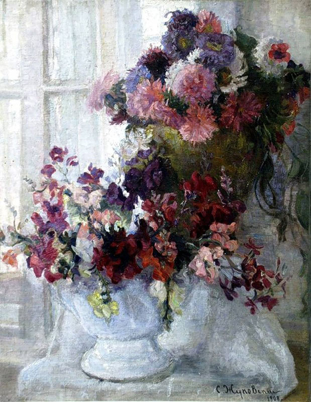 still life with flowers
